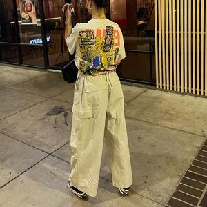 Lioness Cream Oversized Pants